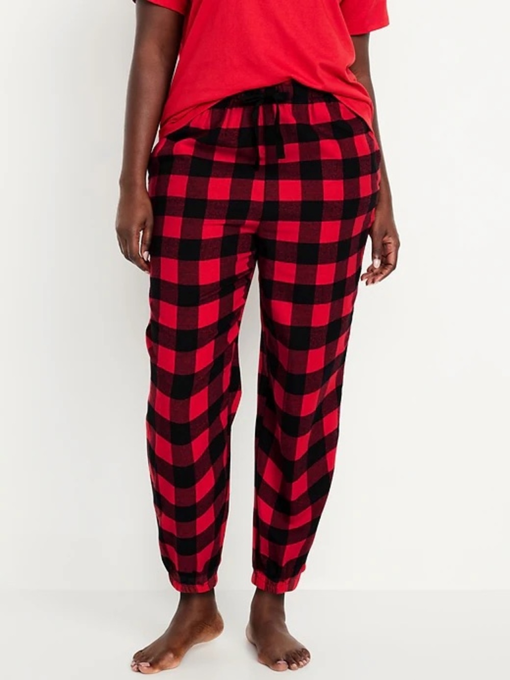 Old Navy “Match the Family” Flannel Red and Black Buffalo Plaid Pajama Joggers